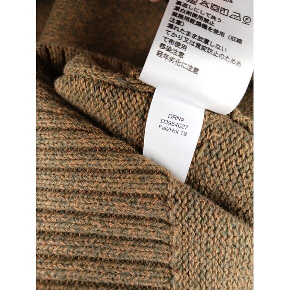Eddie Bauer Mens 2XL Brown Pullover Sweater Cotton Quarter Zip Rib Knit Grandpa - Picture 9 of 10